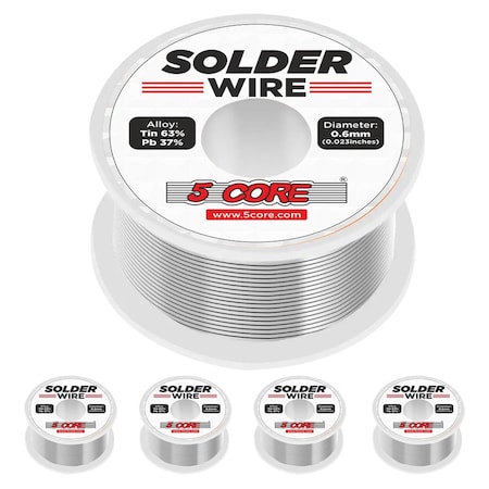 5 Core 5 Core Solder Wire 5 Pack - DIY Tin Lead for Soldering Components- solder wire 5 pcs solder wire 5 pcs